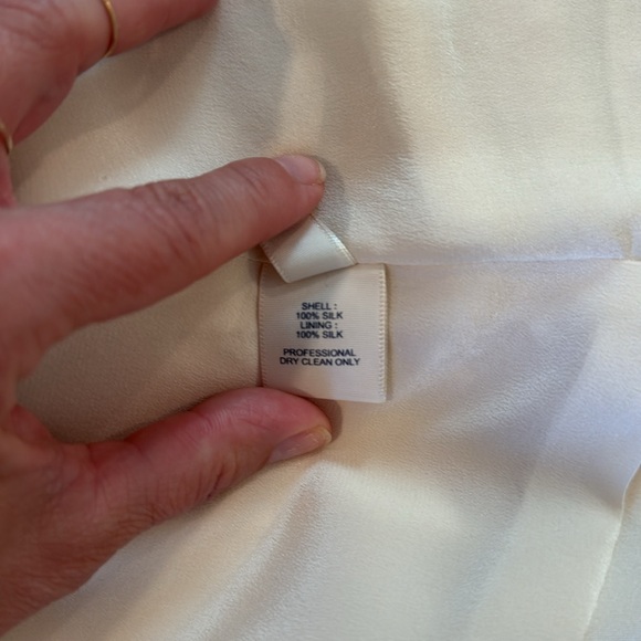 REBECCA MINKOFF Silk Bolero / Blazer Jacket in Cream sz 8 - Picture 14 of 14